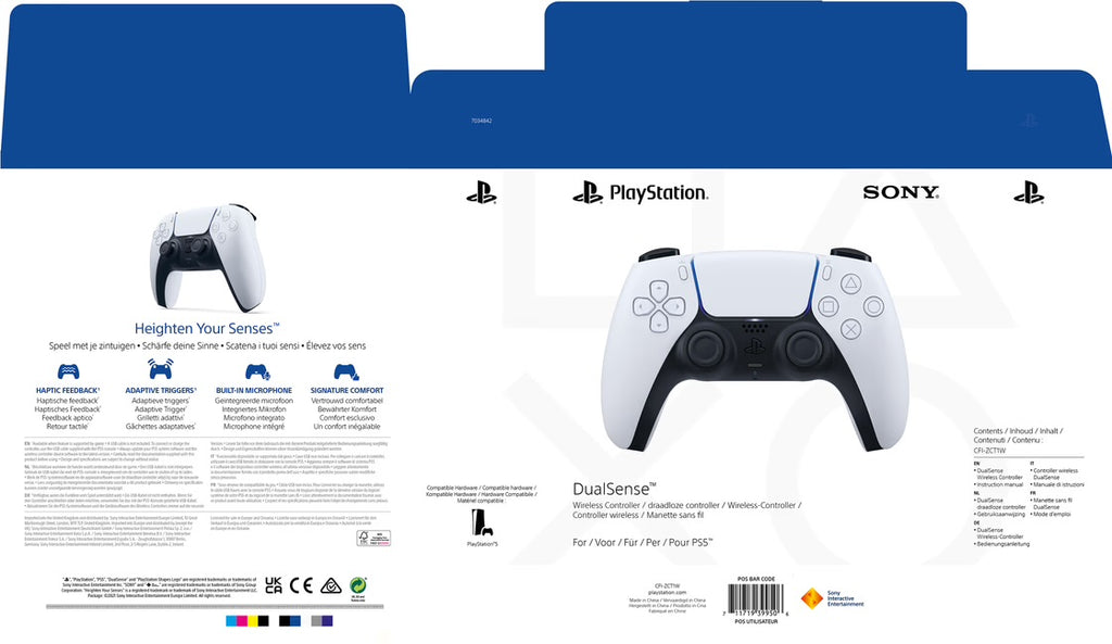 Sony DualSense Wireless Controller Wit – Originele PlayStation 5 Controller