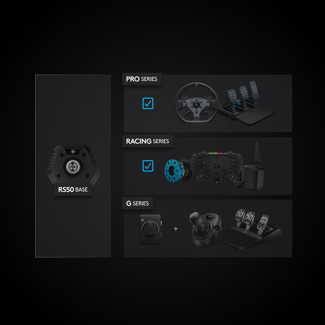 Logitech G RS50 Complete Racing Set voor Xbox/Pc – Complete Racing Simulator Set